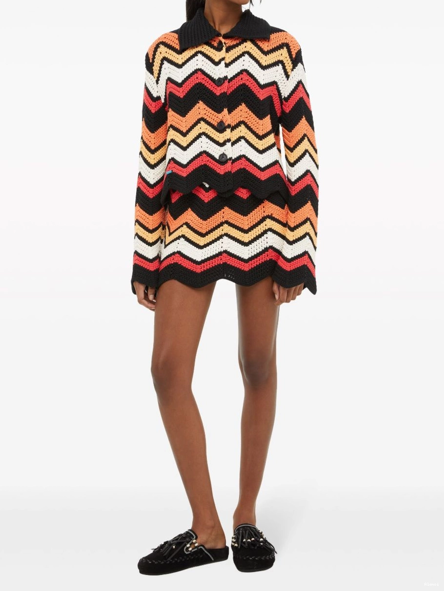 Cheap Women Alanui jacket chevron Kaleidoscopic knitted 0404